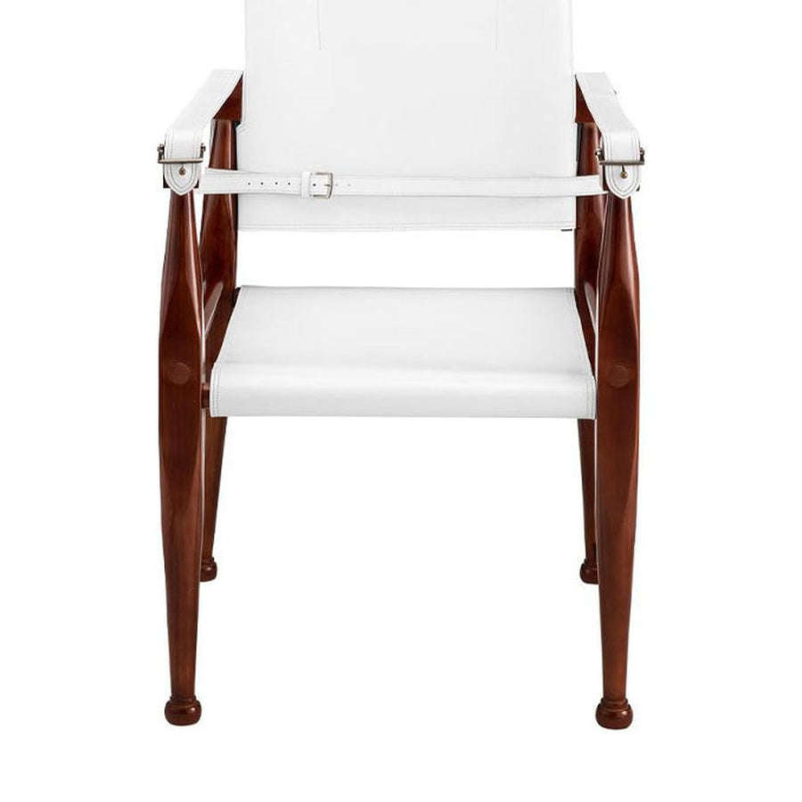 Prémium kategóriás, cserzett bőrből és esztergált juharfából készült kézműves tiszti karosszék