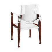 Prémium kategóriás, cserzett bőrből és esztergált juharfából készült kézműves tiszti karosszék