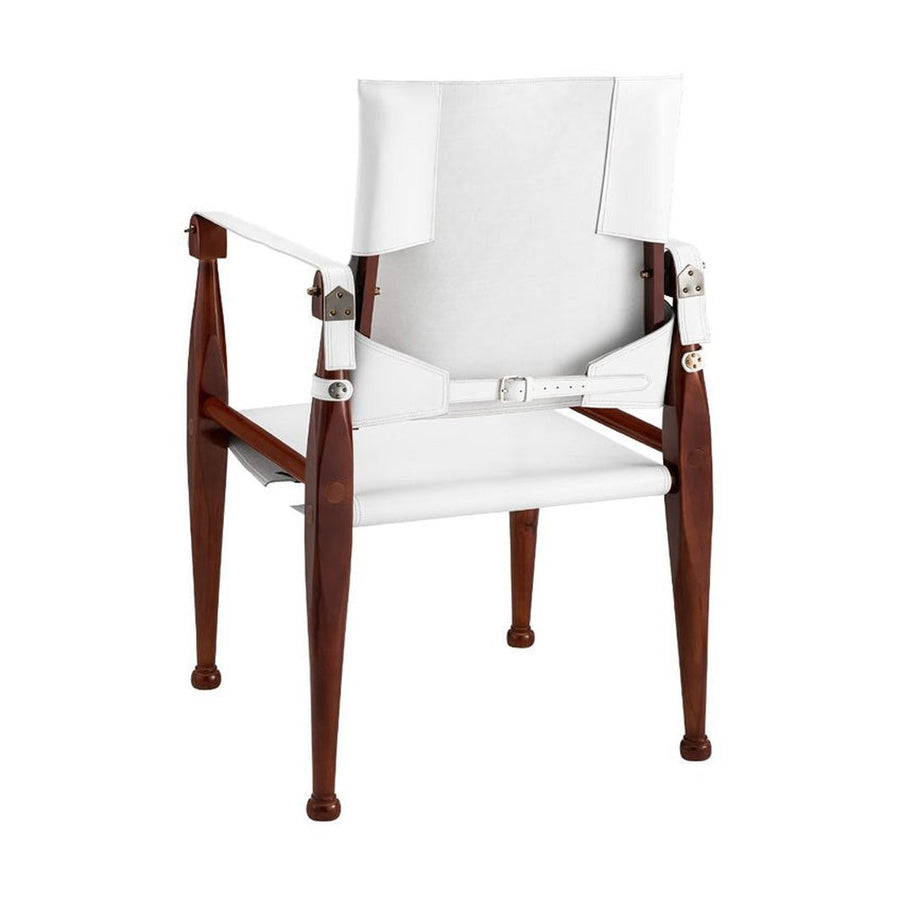 Prémium kategóriás, cserzett bőrből és esztergált juharfából készült kézműves tiszti karosszék