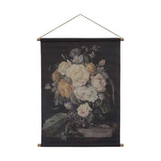 Nagyméretű, 97 cm magas vintage stílusú virágcsendélet vászonprinten