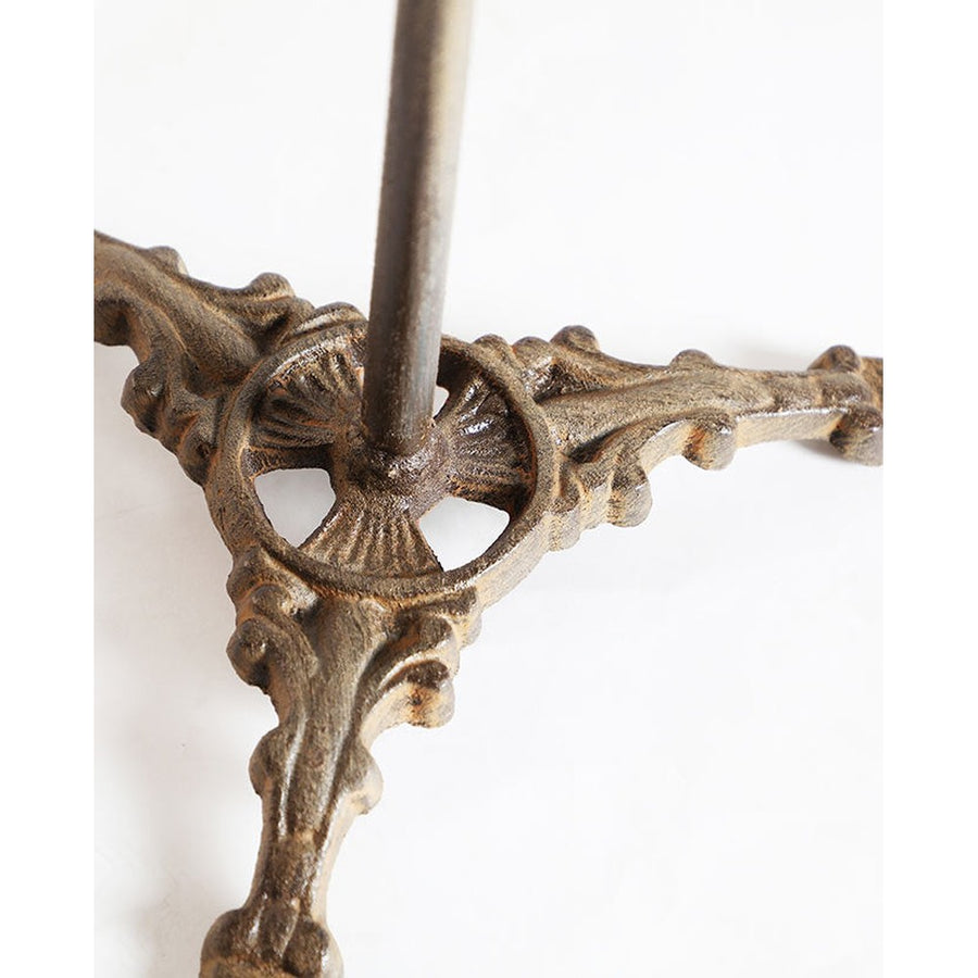 Prémium kategóriás vintage stílusú férfi próbababa díszes antikolt öntöttvas lábbal