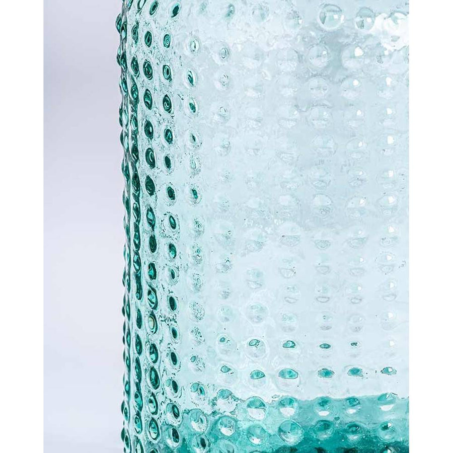 Vintage stílusú, kézműves üvegváza