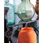 Vintage stílusú, kézműves üvegváza