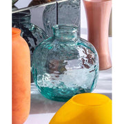 Vintage stílusú, kézműves üvegváza