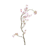 Halvány rózsaszín színű barackvirágokkal díszített ág girland